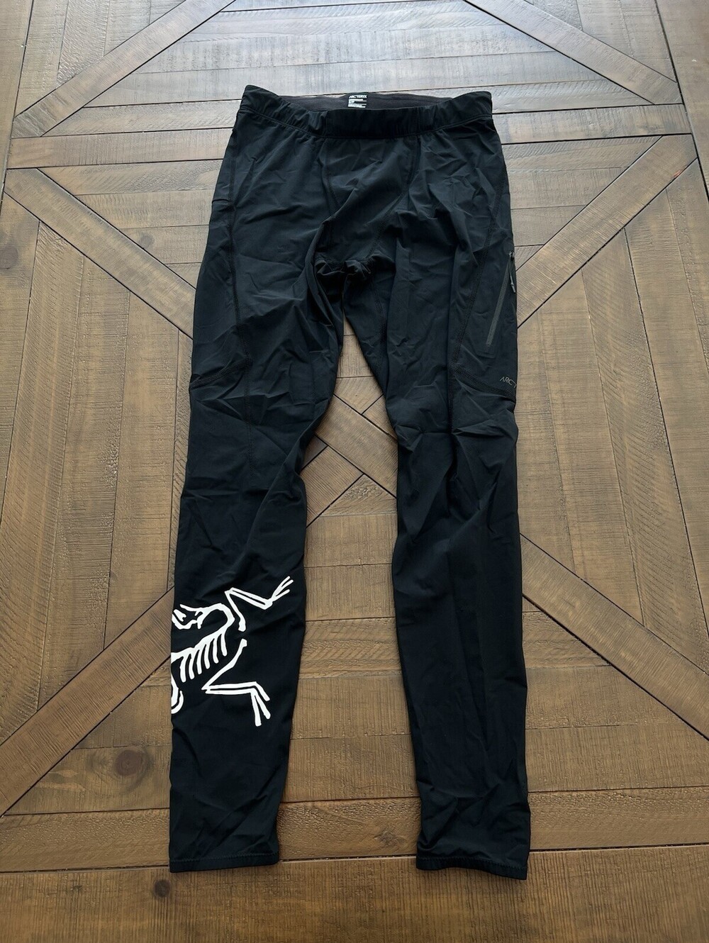 Arc'teryx Black Norvan Tights - Men's Small Pockets Excellent Running
